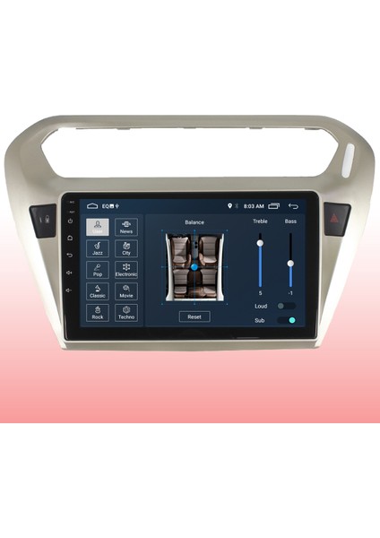 Peugeot 301 Android Carplay Multimedya Ekran Teyp 2GB+32GB
