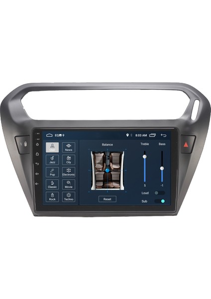 Citroen C Elysee Android Carplay Multimedya Ekran Teyp 2GB+32GB fırsatları