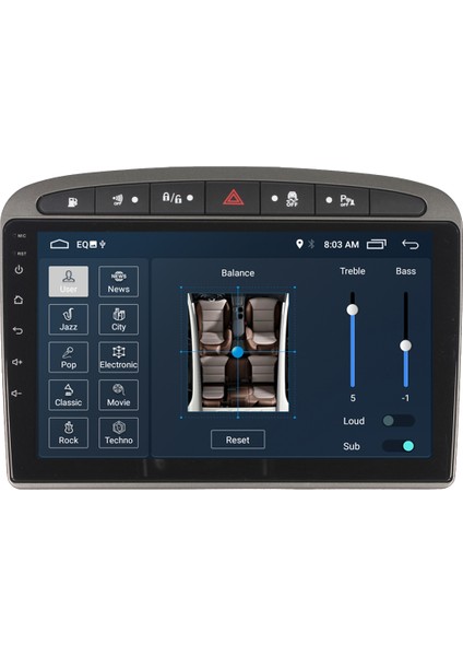 Peugeot 308-408 Android Carplay Multimedya Ekran Teyp 2GB+32GB indirimleri