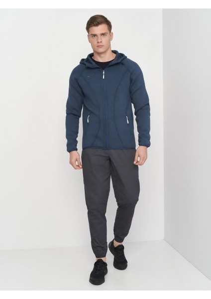 Softshell Hoodie - Erkek Lacivert Spor Sweatshirt - 101028.331