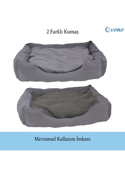 Kedi Yatağı Evcil Hayvan Kedi Minderi Evcil Hayvan Dikdörtgen 65X45 cm Yumuşak Minder