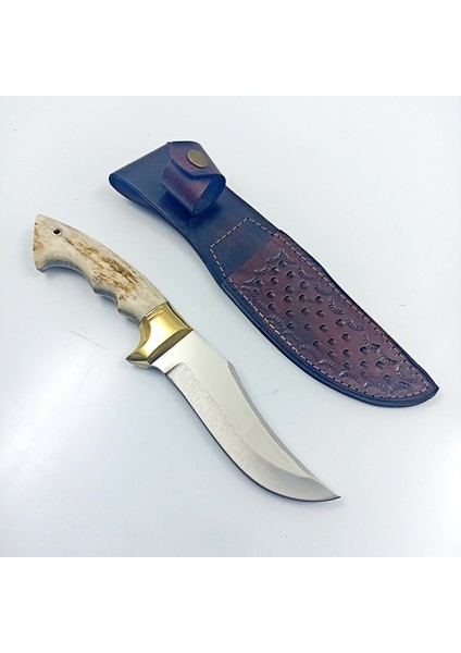 Geyik Boynuzu Kabzeli Av Bıçağı , Bowie Bıçak , Avcılar Için Kişiselleştirilebilir Hediye fırsatları