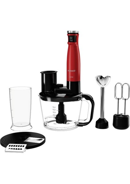 Rhk 6050 1500W, 1750ML, Kırmızı Blender Seti