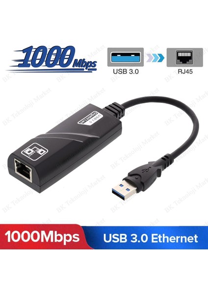 USB 3.0 1000MBPS Gigabit Ethernet Lan Ağ Adaptör fiyatları