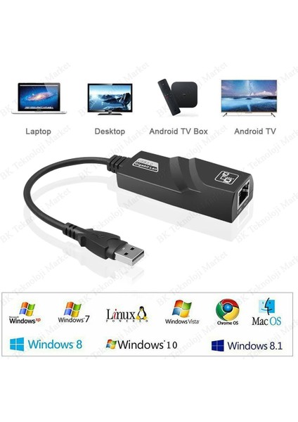USB 3.0 1000MBPS Gigabit Ethernet Lan Ağ Adaptör modelleri