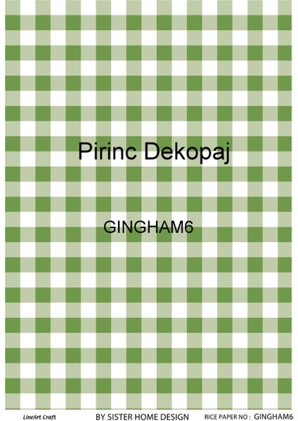 Pirinç Dekopaj Kağıdı LA-GINGHAM6