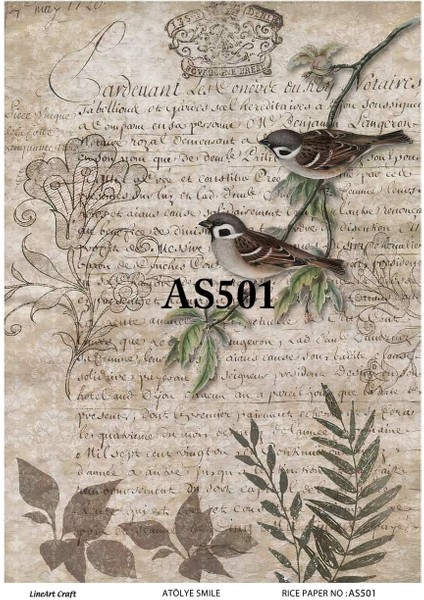 Pirinç Dekopaj Kağıdı LA-AS501