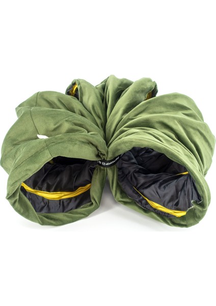 Katlanabilir Uzun Kadife Kedi Tüneli (Orman Yeşili) fırsatları