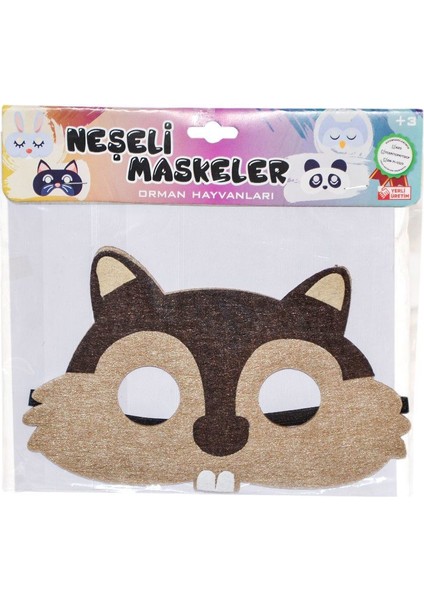 URT020-004 Neşeli Maskeler Orman Hayvanları -Birlik
