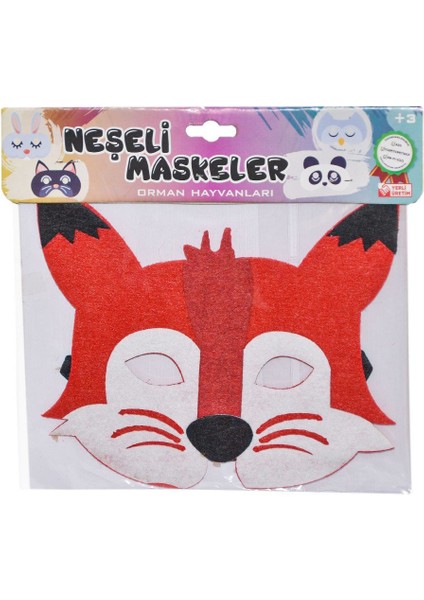 URT020-004 Neşeli Maskeler Orman Hayvanları -Birlik indirimleri
