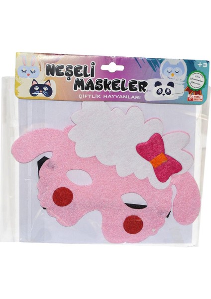 URT020-005 Neşeli Maskeler Çiftlik Hayvanları -Birlik indirimleri