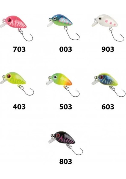 16023 Trout Wobbler Uv Active 3cm Maket Balık Suni Yem