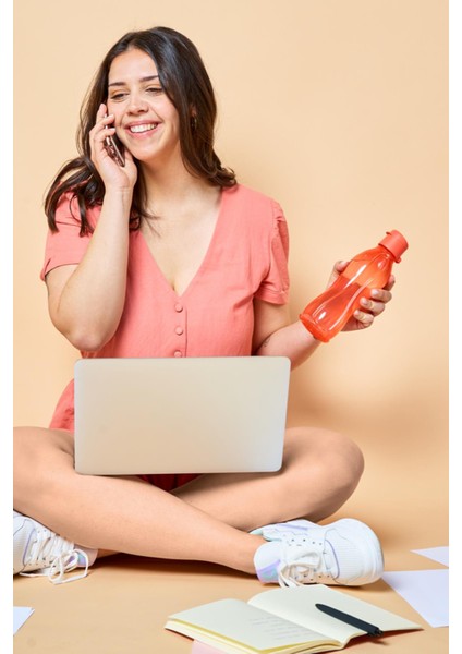 Eco Şişe Suluk Kolay Kapak 500 ml Pembe 2'li modelleri