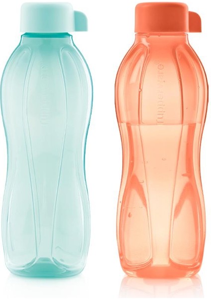 Eco Şişe Suluk Su Mavisi ve Turuncu 2'li 500 ml