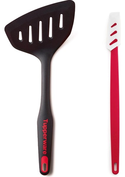 Büyük Spatula ve Silikon Spatula İnce 2'li Spatula Set
