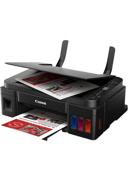 Canon, Megatank Pixma G3411 Tanklı Yazıcı, Fotokopi Makinesi, Tarayıcı, Wifi, Çok Fonksiyonlu Yazıcı