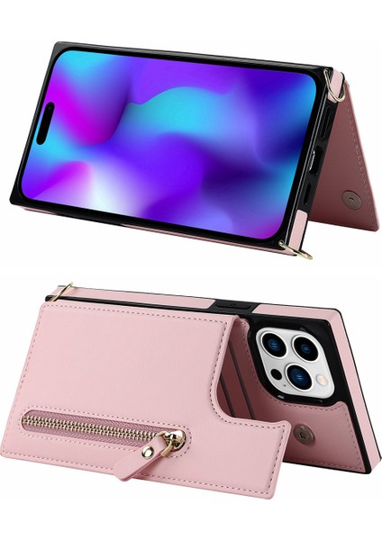Çapraz Gövde Kart Yuvası Cüzdan iPhone 14 Pro Kılıfı (Yurt Dışından) modelleri