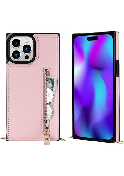 Çapraz Gövde Kart Yuvası Cüzdan iPhone 14 Pro Kılıfı (Yurt Dışından) fırsatları
