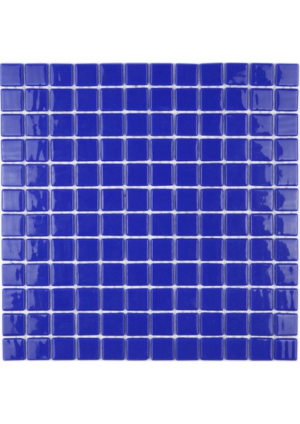 Havuz, Banyo, Sauna, Spa Ve Tüm Yüzeyler Için 25x25 Mm Mavi Cam Mozaik.