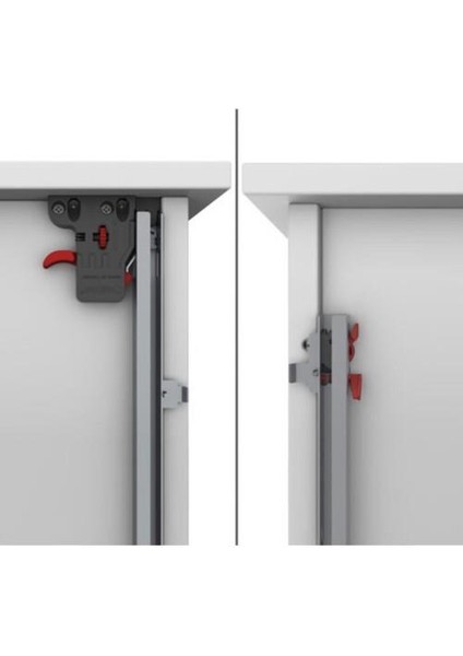 Ultimade Tek Açılım Frenli Ray+Mandal 40CM