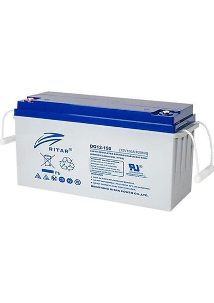 Ritar 12 Volt 150 Amper Jel Akü Derin Döngü DG12-150 Deep Cycle