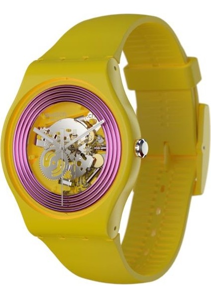 Purple Rings Yellow Unisex Kol Saati SO29J100