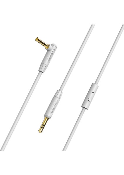Mikrofonlu L Tip Ses Aux Kablo 3,5 mm Jak - 3,5 mm Jak, , Tek Tuşla Çalıştırma Kontrolü 1 M indirimleri