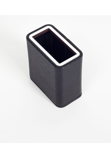 Masaüstü Deri Krom Detaylı Kalemlik Siyah fırsatları