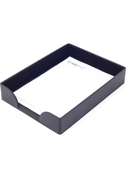 Roma Deri Evrak Rafı Siyah