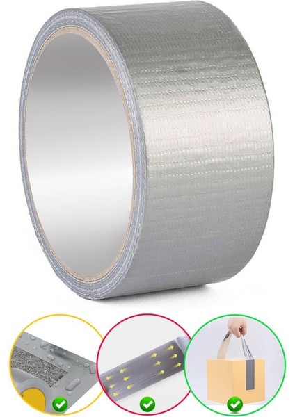 Bondit Güçlü Takviye Tamir Bandı Duct Tape Gri 48X10 Metre