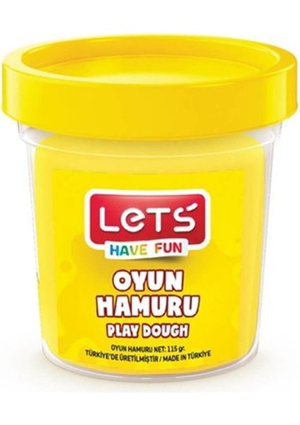 Lets Tek Renk Oyun Hamuru Sarı 115 Gr. L8440-1
