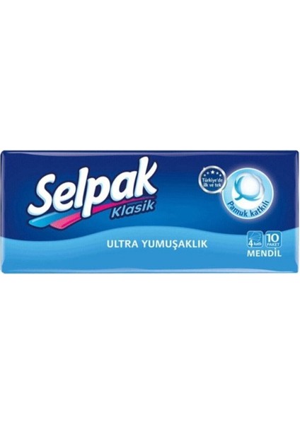 Klasik Cep Mendili 10'lu Paket X4 Paket