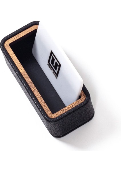 Deri Ahşap Detaylı Kartvizitlik Siyah fiyatları