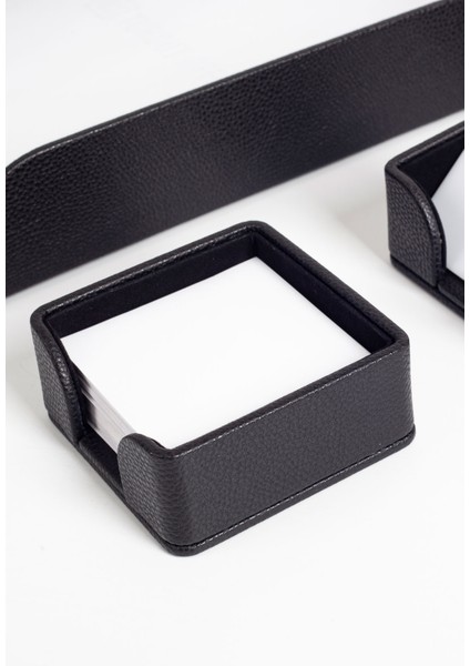 Felix Deri Masaüstü Seti 4 Parça Siyah fırsatları