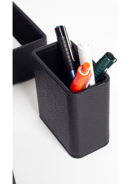 Felix Deri Masaüstü Seti 4 Parça Siyah indirimleri