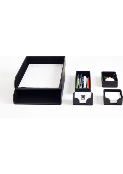 Felix Masaüstü Deri Organizer Seti 6 Parça Siyah fiyatları