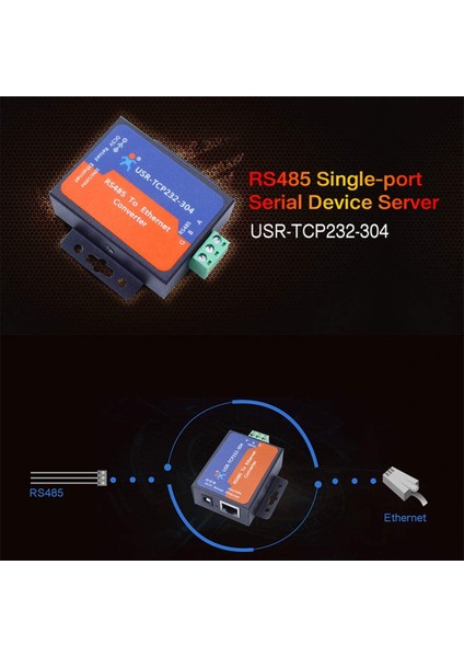 1 Port RS485 Tcp/ıp Ethernet Dönüştürücü Transmisyon Şeffaf Veri