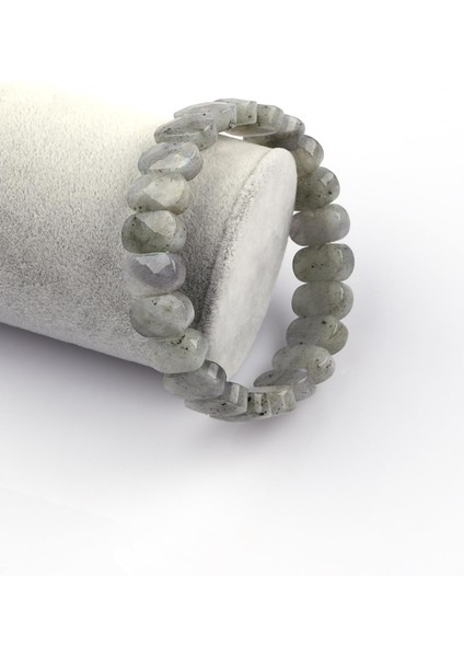 Labradorit Doğal Taş Bileklik 8 x 14 mm Özel Kesim