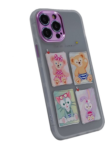 Apple iphone 13 Pro Max Uyumlu Lopard Desen Seri Arka Koruma