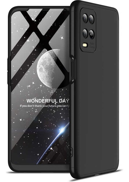Oppo A54 4g ile Uyumlu Kılıf 3 Parçalı Tam Koruma Dayanıklı Soft Ince Kılıf