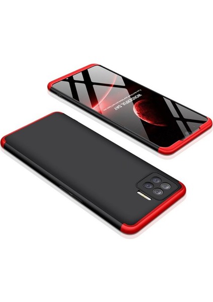 Oppo Reno 4 Lite ile Uyumlu Kılıf 3 Parçalı Tam Koruma Dayanıklı Soft Ince Kılıf