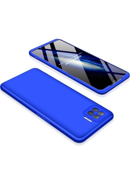 Oppo Reno 4 Lite ile Uyumlu Kılıf 3 Parçalı Tam Koruma Dayanıklı Soft Ince Kılıf