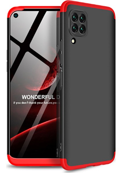 Huawei P40 Lite ile Uyumlu Kılıf 3 Parçalı Tam Koruma Dayanıklı Soft Ince Kılıf