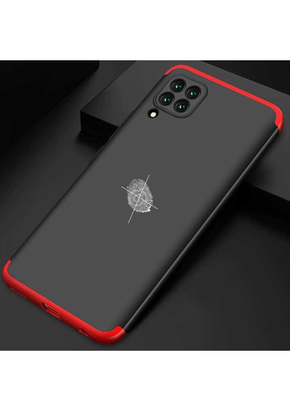 Huawei P40 Lite ile Uyumlu Kılıf 3 Parçalı Tam Koruma Dayanıklı Soft Ince Kılıf
