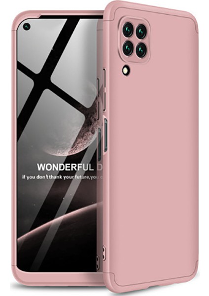 Huawei P40 Lite ile Uyumlu Kılıf 3 Parçalı Tam Koruma Dayanıklı Soft Ince Kılıf