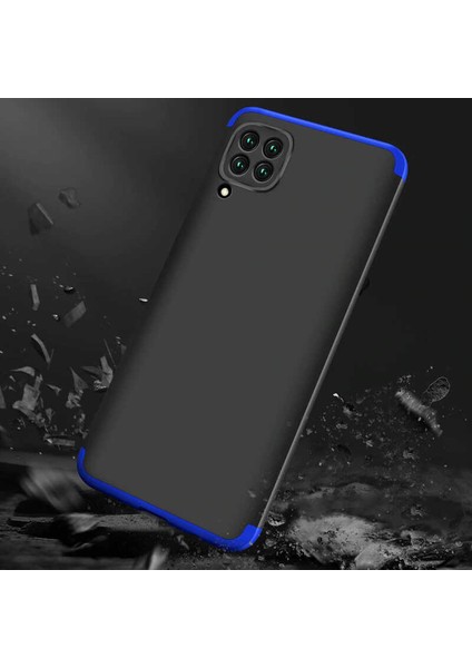 Huawei P40 Lite ile Uyumlu Kılıf 3 Parçalı Tam Koruma Dayanıklı Soft Ince Kılıf
