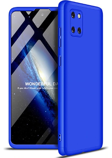 Samsung Galaxy A81 (Note 10 Lite) ile Uyumlu Kılıf 3 Parçalı Tam Koruma Dayanıklı Soft Ince Kılıf