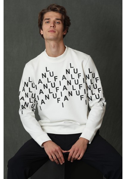 Rose Erkek Sweatshirt Kırık Beyaz modelleri