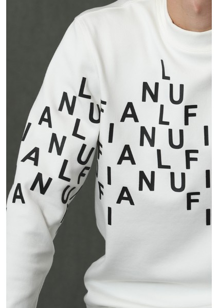 Rose Erkek Sweatshirt Kırık Beyaz fırsatları