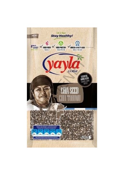 Yayla Gurme Fit Yayla Gurme Chia Tohumu 500 Gr.